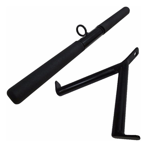 Kit Puxadores Barra Reta Com Giro Pulley 50cm E Puxador V