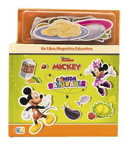 Mini Libro Magnetico Comida Saludable Mickey