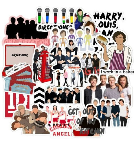 One Direction Stickers 50 Calcomanias