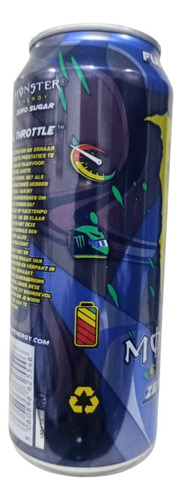 Lata Monster Full Throttle Energy Drink Importada Europa.