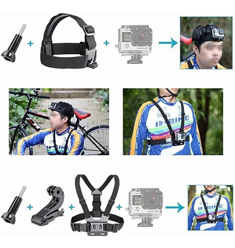 Imagen 3 de 7 de Kit De Accesorios Cámara De Acción 50 En 1 Para Gopro Héroe