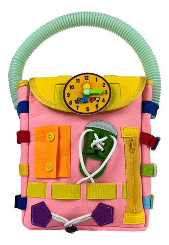 Mochila Busy Board Para Niños Pequeños, Actividades Educativ