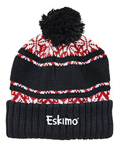 Ropa De Esquí - Gorro De Punto Nórdico Esquimal, Negro, Tall