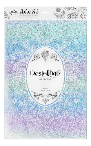 Destelina By Adorie A4 X 10 Hojas Color Hada Del Encanto