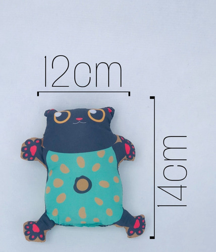 Imagem 2 de 3 de Brinquedo Para Gato Grafic Gato Cute Preto Jambo Catnip
