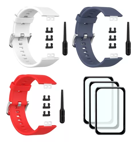 Pack De Correas Para Huawei Watch Fit 2 Colores + Micas