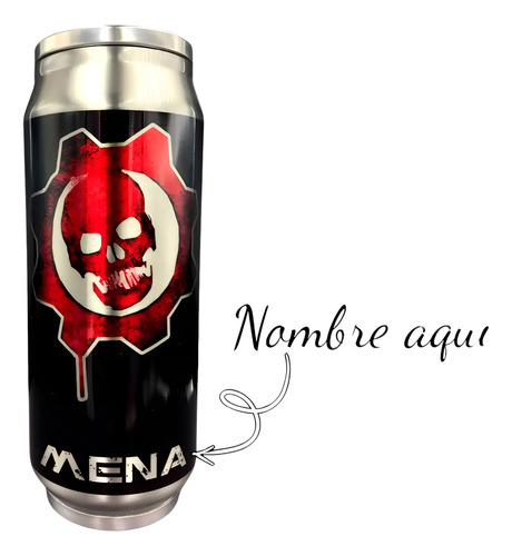 Lata Termo 500 Ml, 14 De Febrero Nombre Gratis