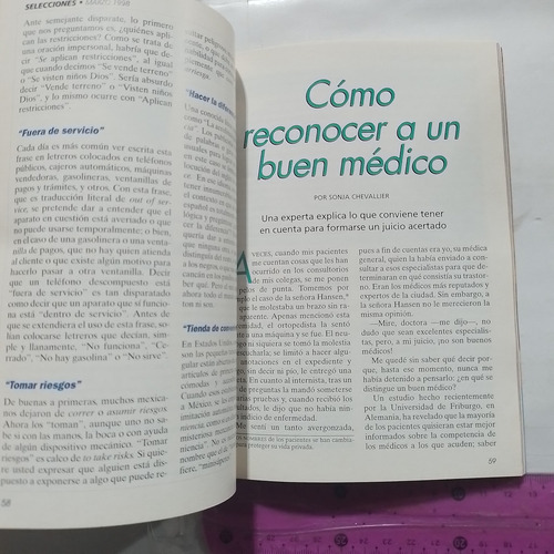 Revista Selecciones No 688 Marzo 1998 Lagrimas De Rabia (Usado)