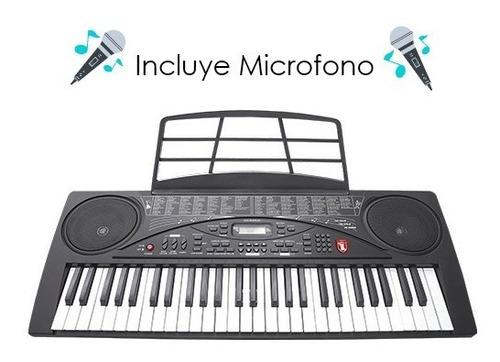 Imagen 5 de 9 de Teclado Electrico Musical Microfono 54 Teclas Graba Melodias