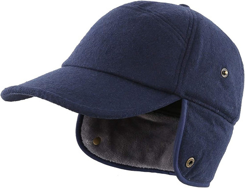 Gorra De Béisbol Para Hombre Con Orejeras De Forro Polar