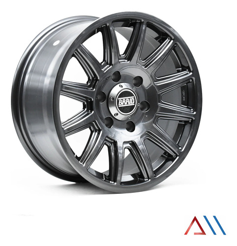 Rines 17 6/139 Para Bronco Gmc Canyon Sierra Ac Frison T6 Color Gris Obscuro