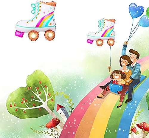 Horuius Globos De Patín De Ruedas Arcoíris Para Los Años 80