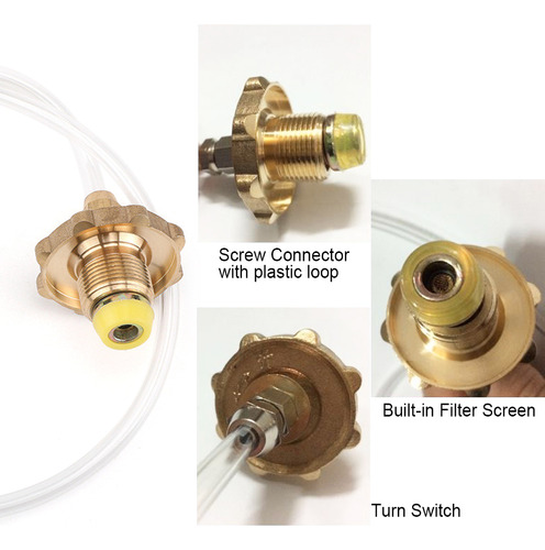 Conector De Válvula De Recarga De Propano Para Estufa Camp T