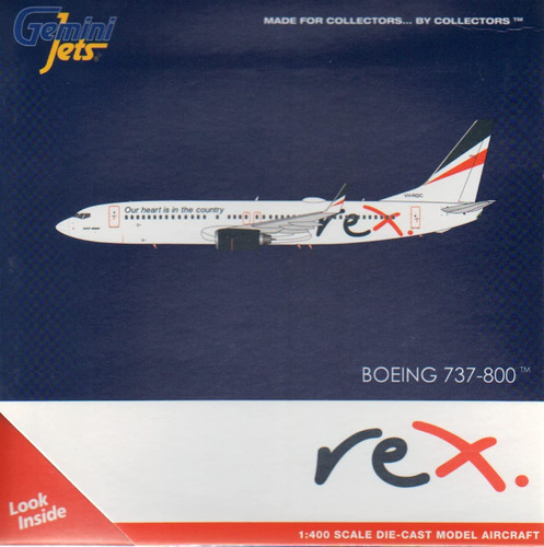 Boeing Regional Express Rex Vh-rqc Escala Gemini Jets Reg