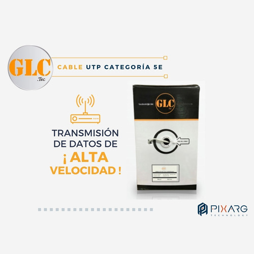 Imagen 4 de 10 de Cable Utp Cat 5e Glc Bobina 305 Mts. Interior