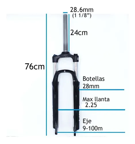 Suspension Horquilla Sr Suntour Xct 27.5 Freno Disco Y Tazas