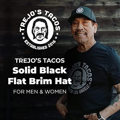 Trejos Tacos Sombrero Snapback Con Visera Plana En Negro Y