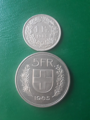 Suiza 1985 1 Y 5 Franco Excelente 
