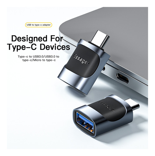 Adaptador Otg Usb Tipo C Macho A Micro Usb Hembra Essager