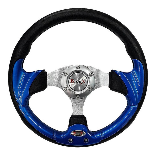 Volante Automotriz Bronx Azul/negro/metal