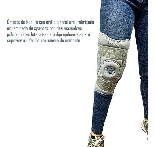 Rodillera Policentrica Con Barras Laterales - Blunding
