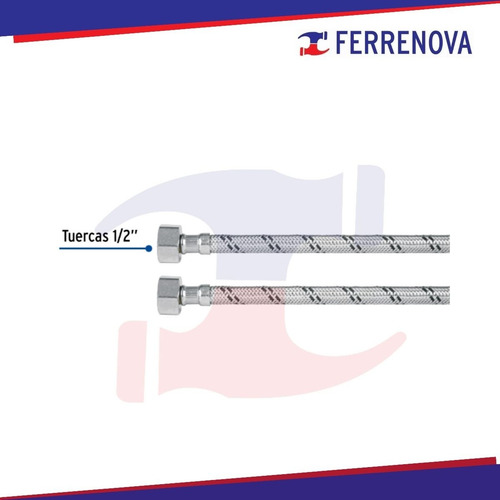 Manguera Lavabo O Fregadero 1/2 X 1/2 X 100cm Foset 49526