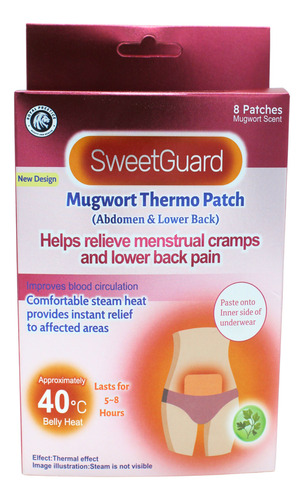 8 Parches Térmicos Para Cólicos Menstruales Alivia Dolor