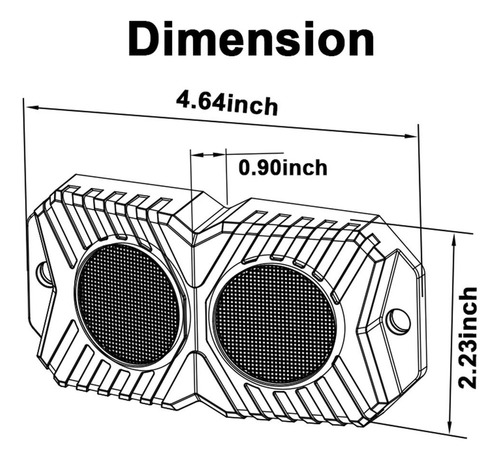 Led Rock Lights Luz Blanca Impermeable 4 Para Atv Utv Suv