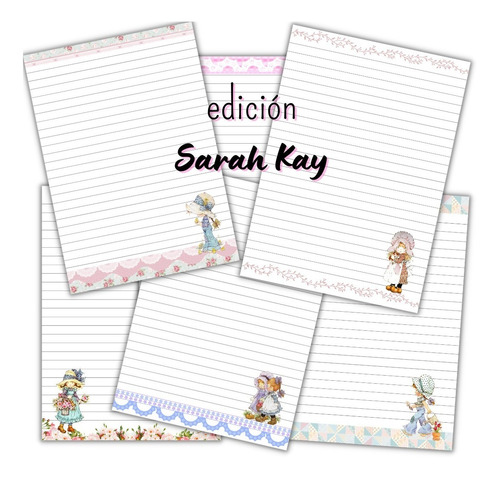 Hojas Imprimibles Para Cuadernos Edición Sarah Kay A4 Y A5