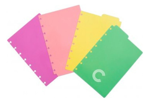 Separadores Pastel X4 Para Cuaderno Inteligente A5  Dropper