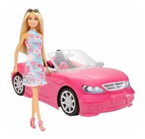 Carro Convertible Con Muñeca Barbie
