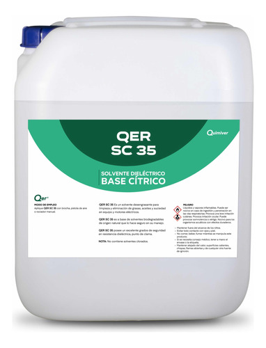 Solvente Dieléctrico Cítrico Qer Sc35 20 Lts