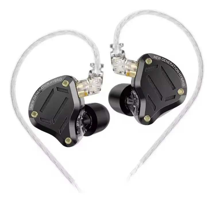 Audifonos In Ear Kz Zs10 Pro 2 Con Swtich 4 Firmas De Sonido Color Negro Con Micrófono
