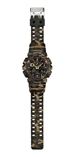 Relógio Casio G-shock Ga-100cm-5adr Camuflado Original + Nfe