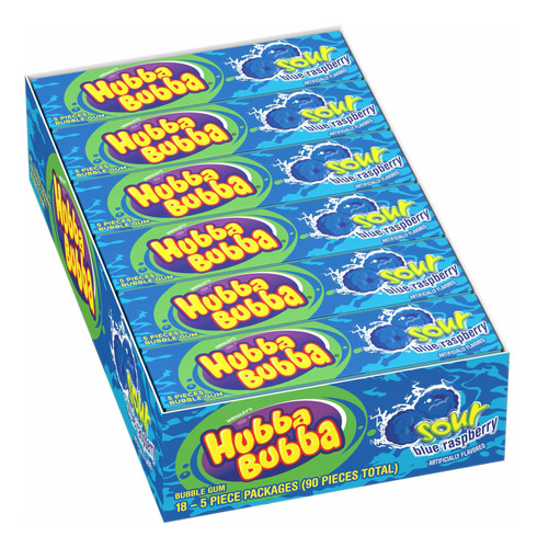 Dulces Chicles Americanos Importados Hubba Bubba® Sour X 18