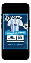 Comprar  Tarjeta De Cumple Personalizada Futbol