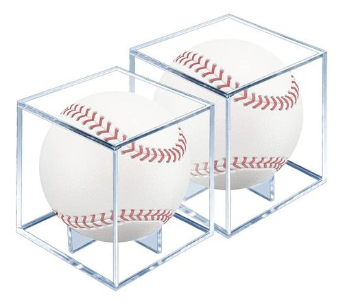 Baseball Display Case 2 Pack, Uv Protegido Deporte Cole...