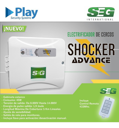 Central De Cerco Electrico Seg Shocker Advance Con Control