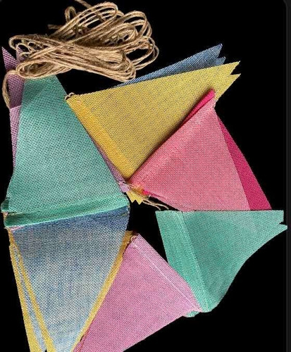 Banderitas  Triangular Colores
