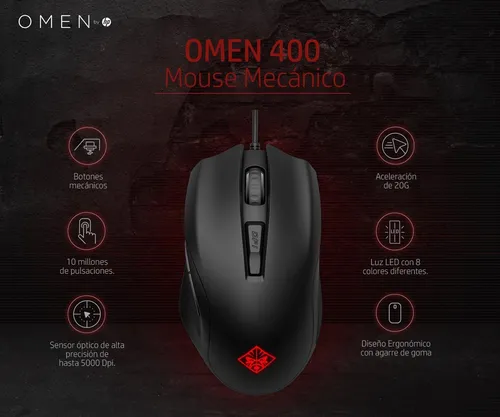 Omen 400 Mouse Mecánico (3ml38aa)