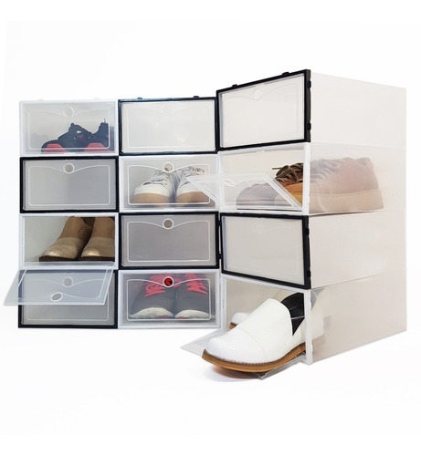 Organizador De Zapatos Tapa Rígida Pack 12 Talle 40 Premium