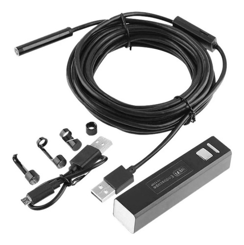 Endoscopio Boroscopio Cámara Wifi 8leds 10 Metros Semirigido
