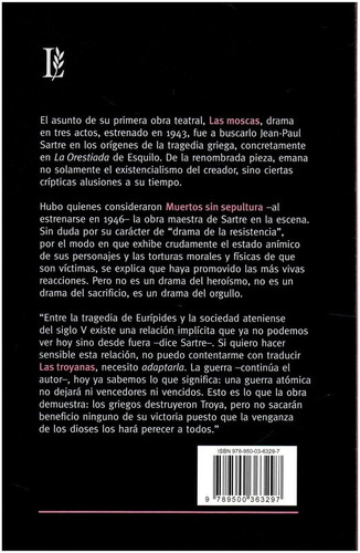 Imagen 2 de 3 de Moscas-muertos Sin Sepultura/l - Sartre - Losada S.a.