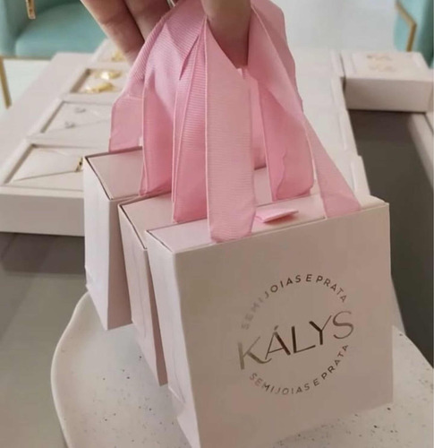 Sacola Para Joias + Caixa Com Berço Personalizado