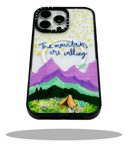 Fundas Mountains Estilo Casetify Magsafe Para Iphone Transparente Iphone 15 Pro