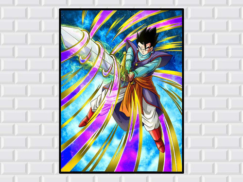Quadro Dragon Ball Z - Gohan Místico (espada Z)