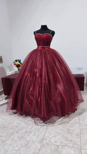 Vestidos de 15 años bordo cheap
