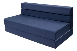 Sofa Cama Queen Size Cozy Plegable | Memory Foam Home Color Azul marino