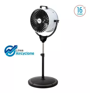 Ventilador de torre Liliana VPHD16G gris con 3 palas color negro de metal, 16 cm de diámetro 220 V