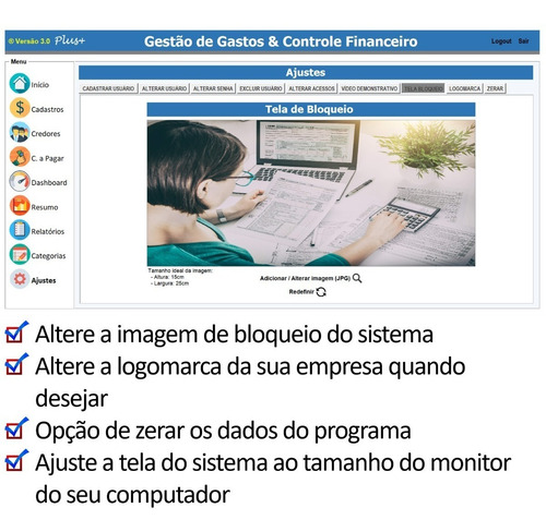 Planilha Controle De Despesas & Gestão Financeira 3.0 Plus+